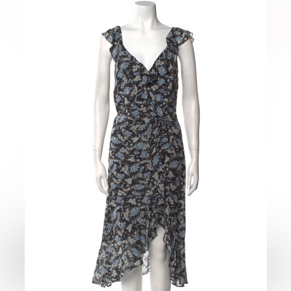 Veronica Beard Printed Silk Dress